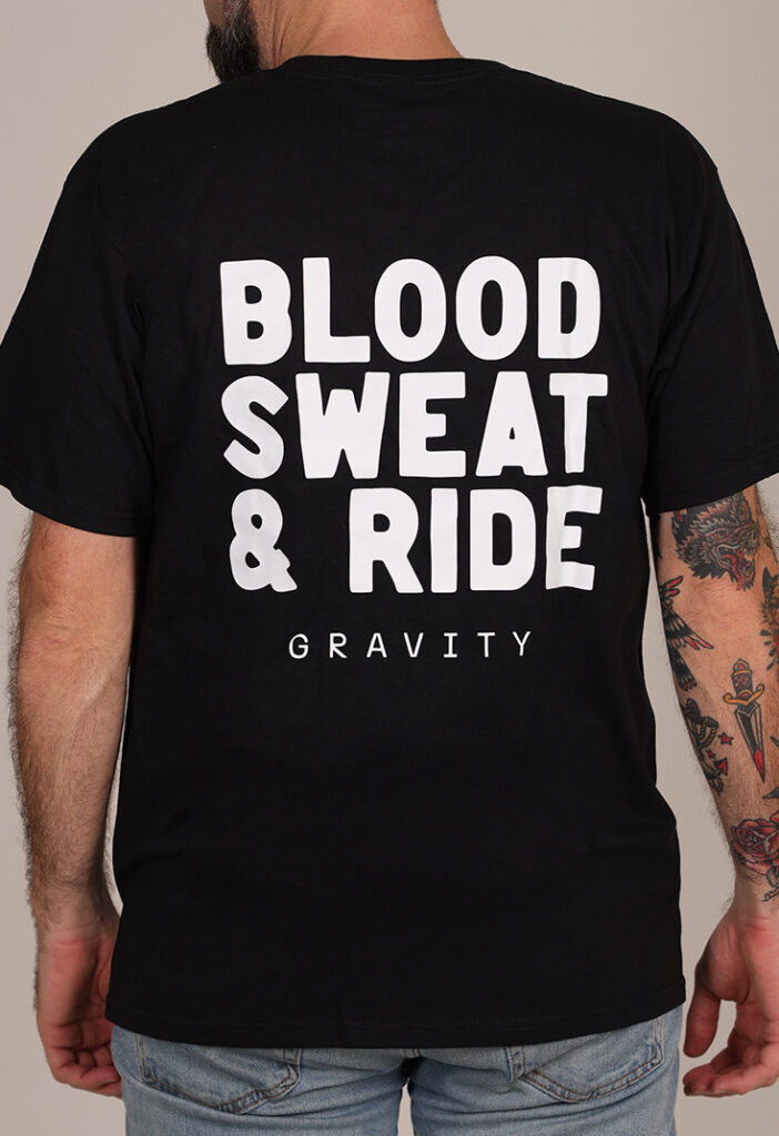 Remera Gravity – Blood Sweat & Ride